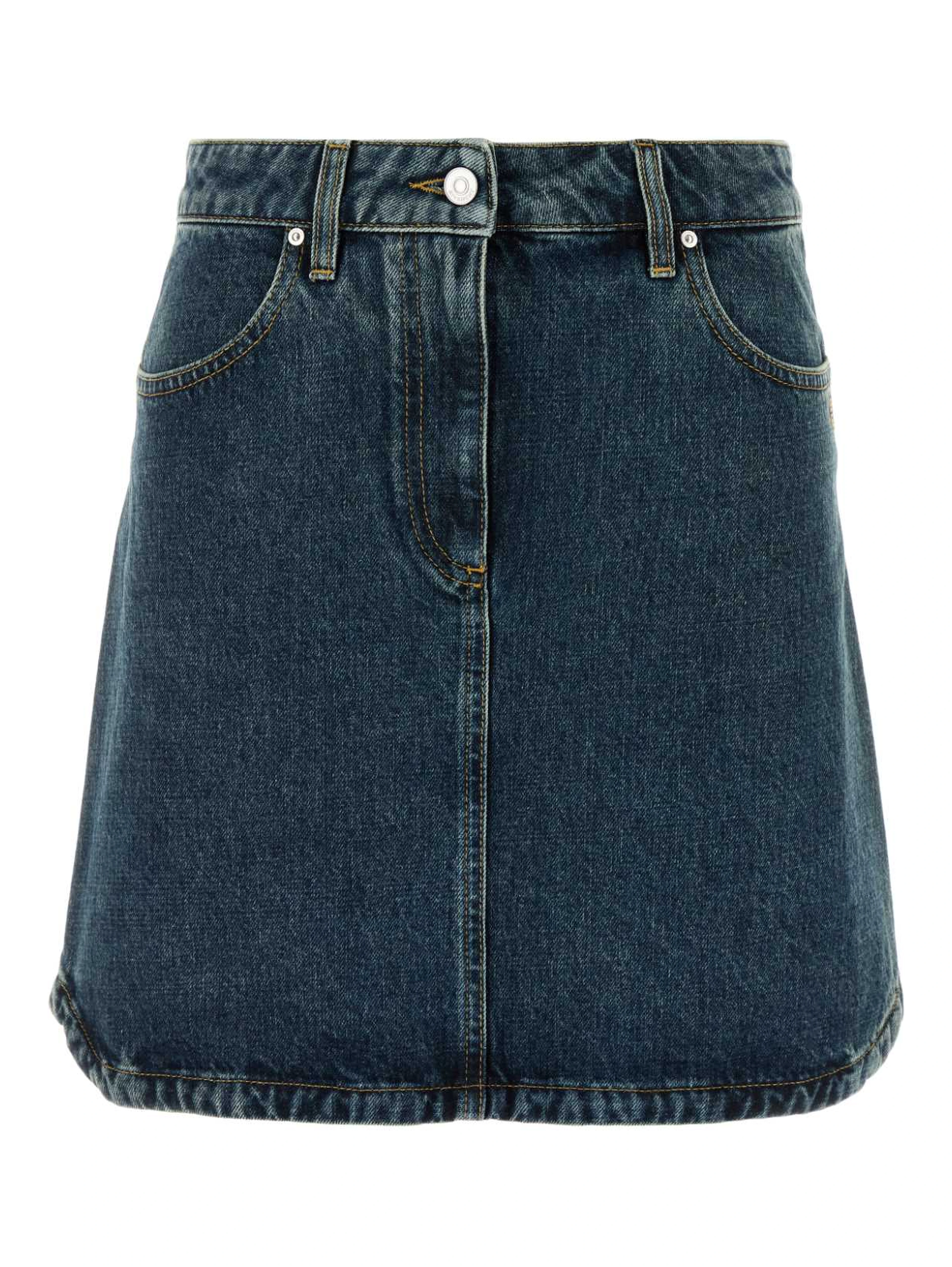 MINI DENIM SKIRT WITH POCKETS