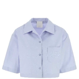 CROPPED PYJAMA SHIRT