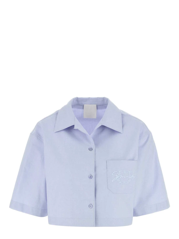 CROPPED PYJAMA SHIRT