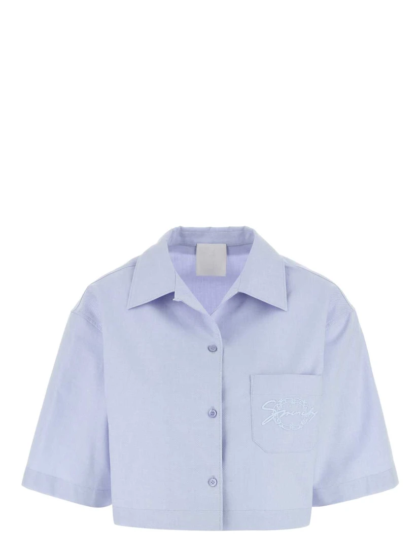 CROPPED PYJAMA SHIRT