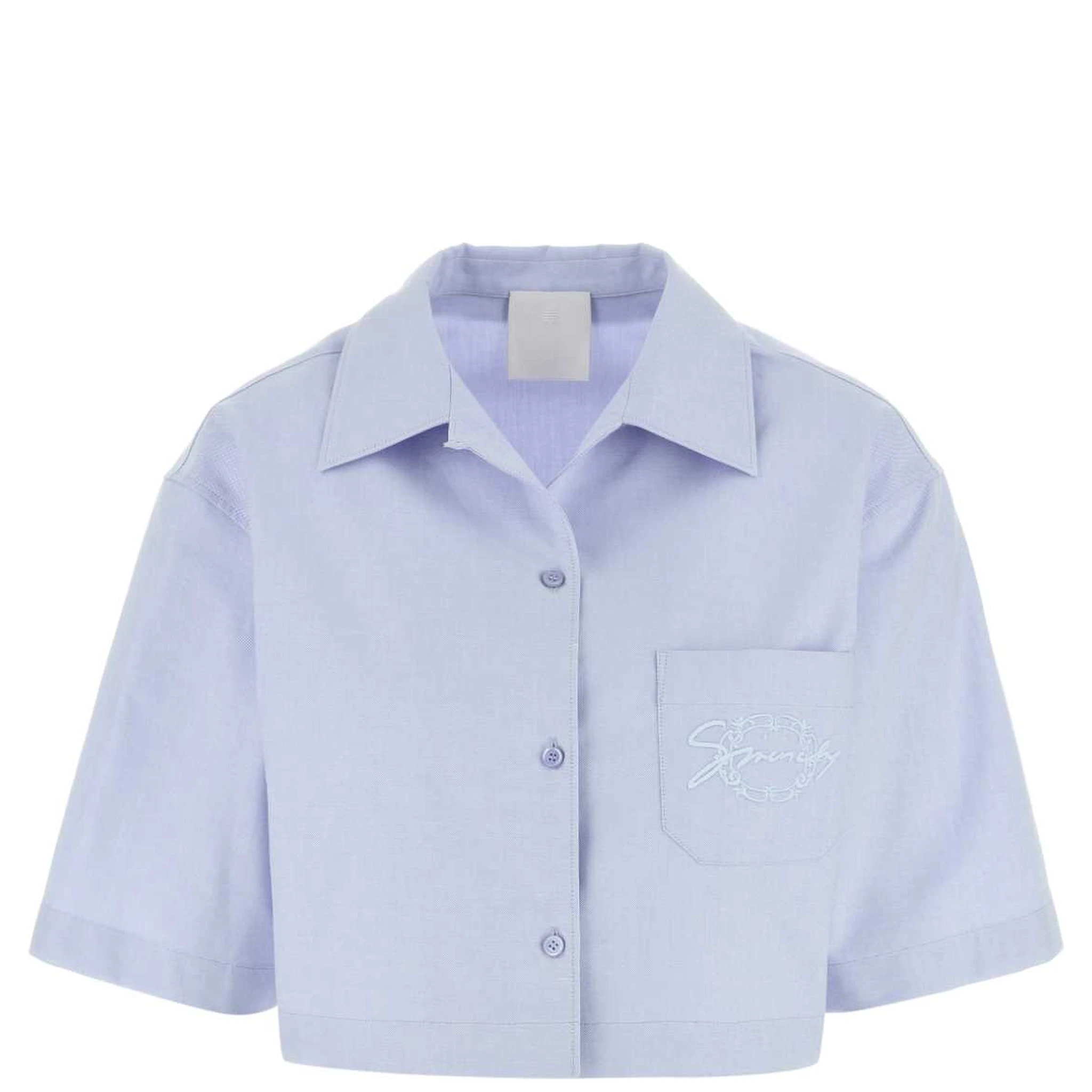 CROPPED PYJAMA SHIRT