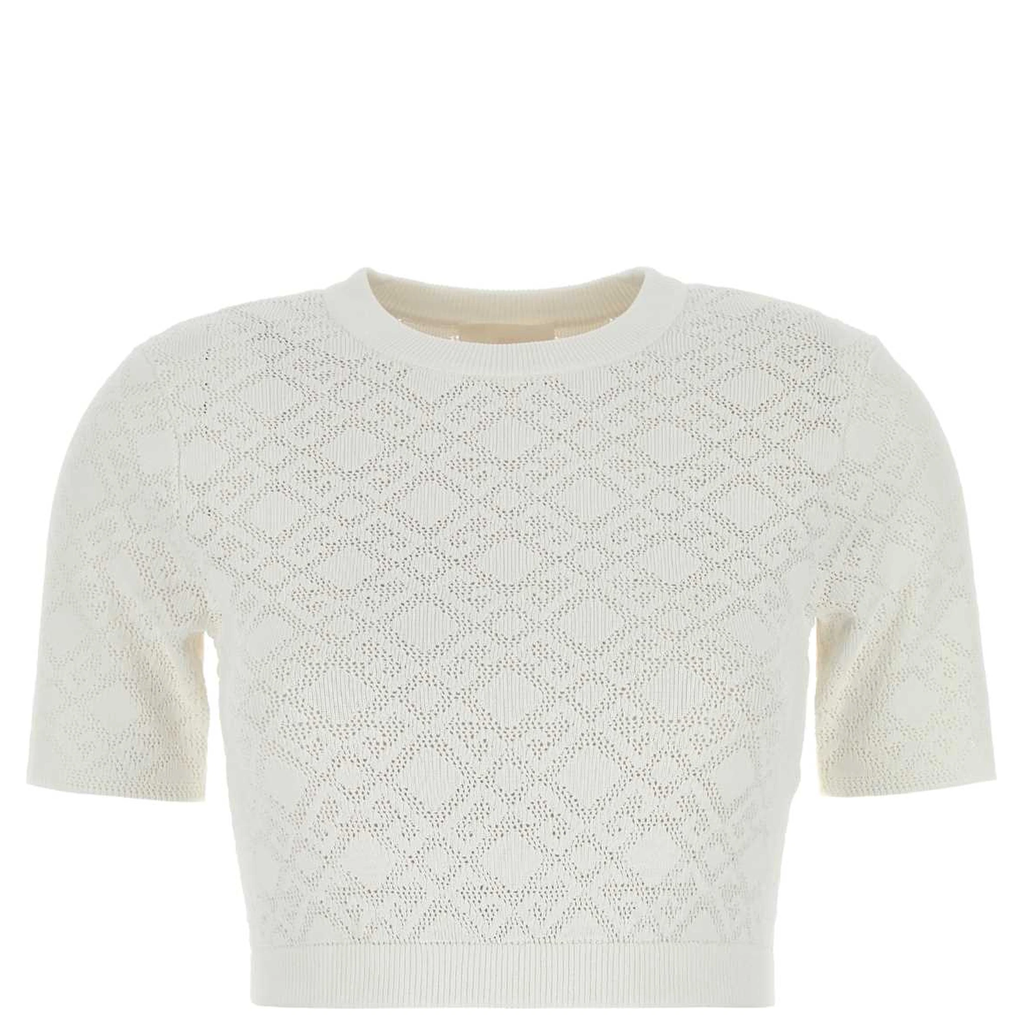 CROPPED SHORT SLEEVES SWEATER