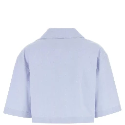 CROPPED PYJAMA SHIRT