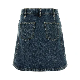 MINI DENIM SKIRT WITH POCKETS