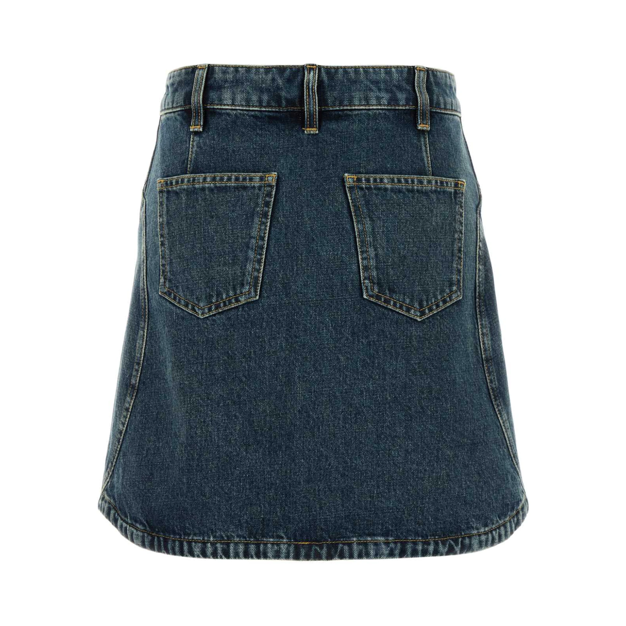 MINI DENIM SKIRT WITH POCKETS