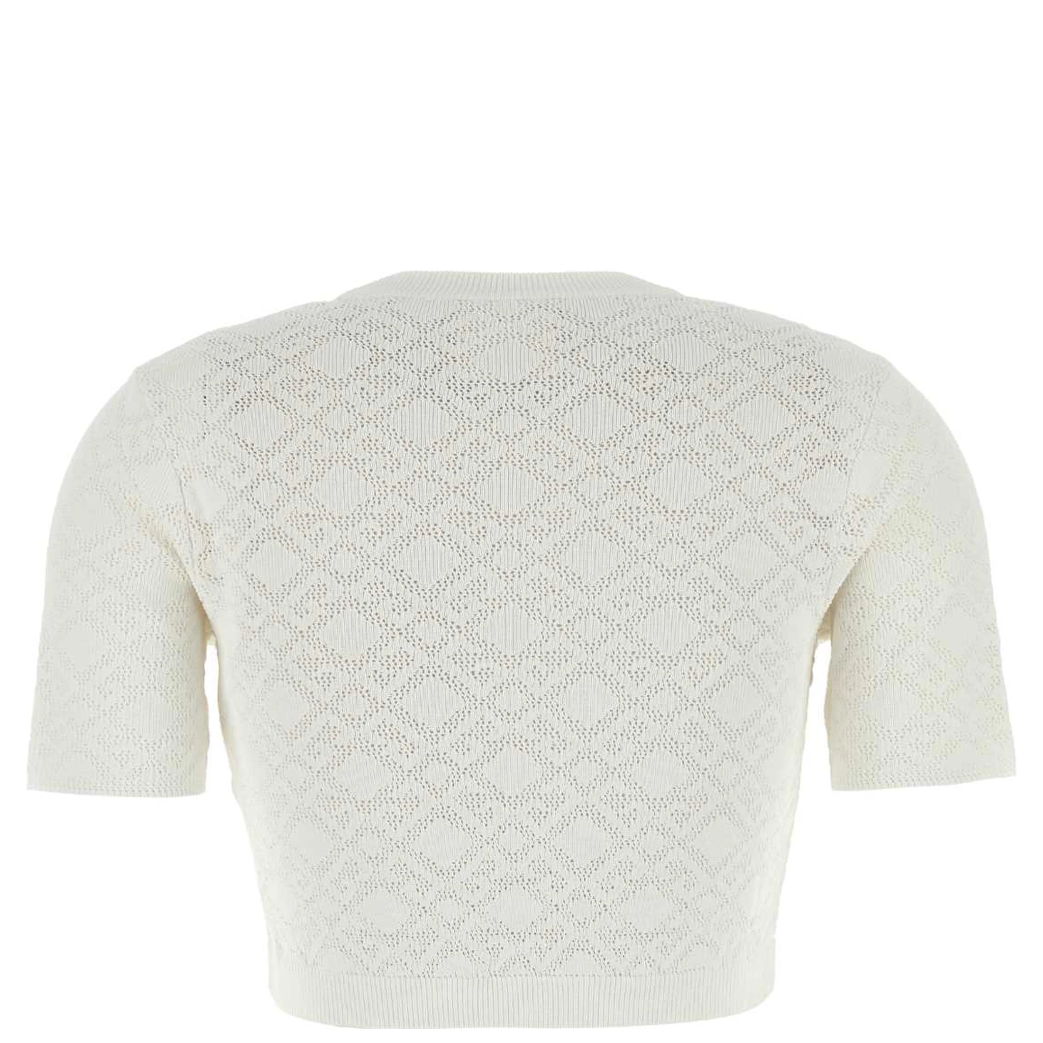 CROPPED SHORT SLEEVES SWEATER