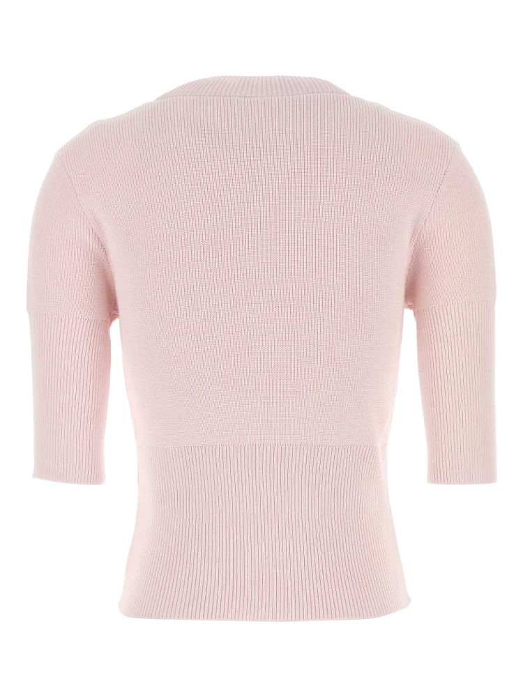 3/4 SLEEVES RIBBED BOTTOM SWEATER alternative