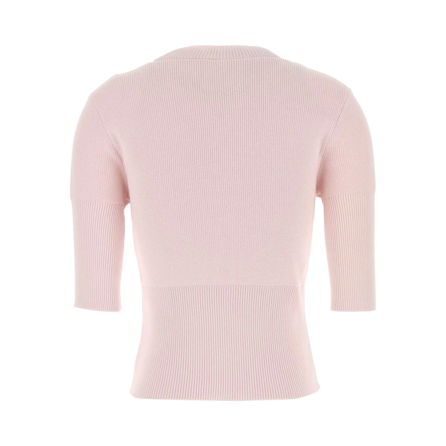 3/4 SLEEVES RIBBED BOTTOM SWEATER
