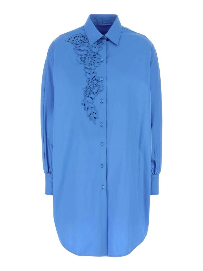 CAMICIA INTARSIO PIZZO OVER