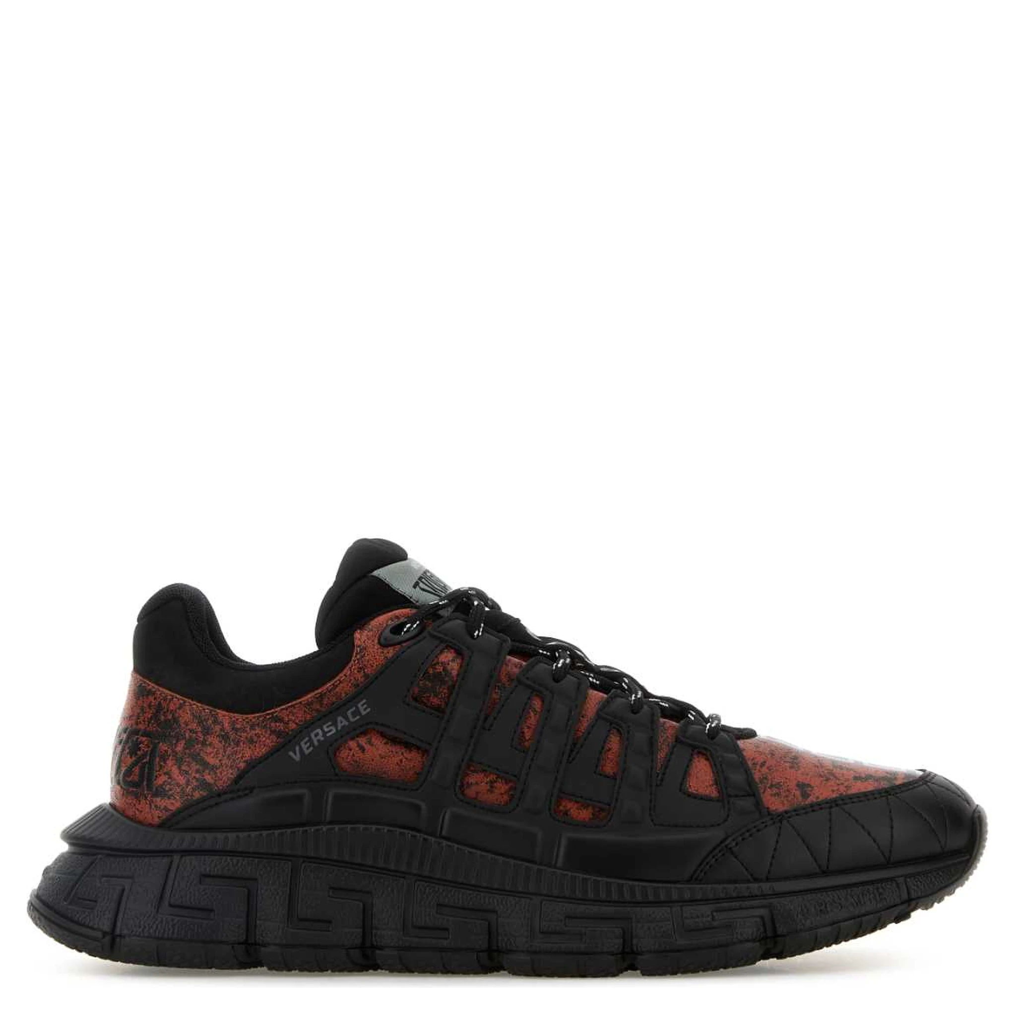 SNEAKER CHARCOAL LEATHER+CALF LEATHER+NABUCK