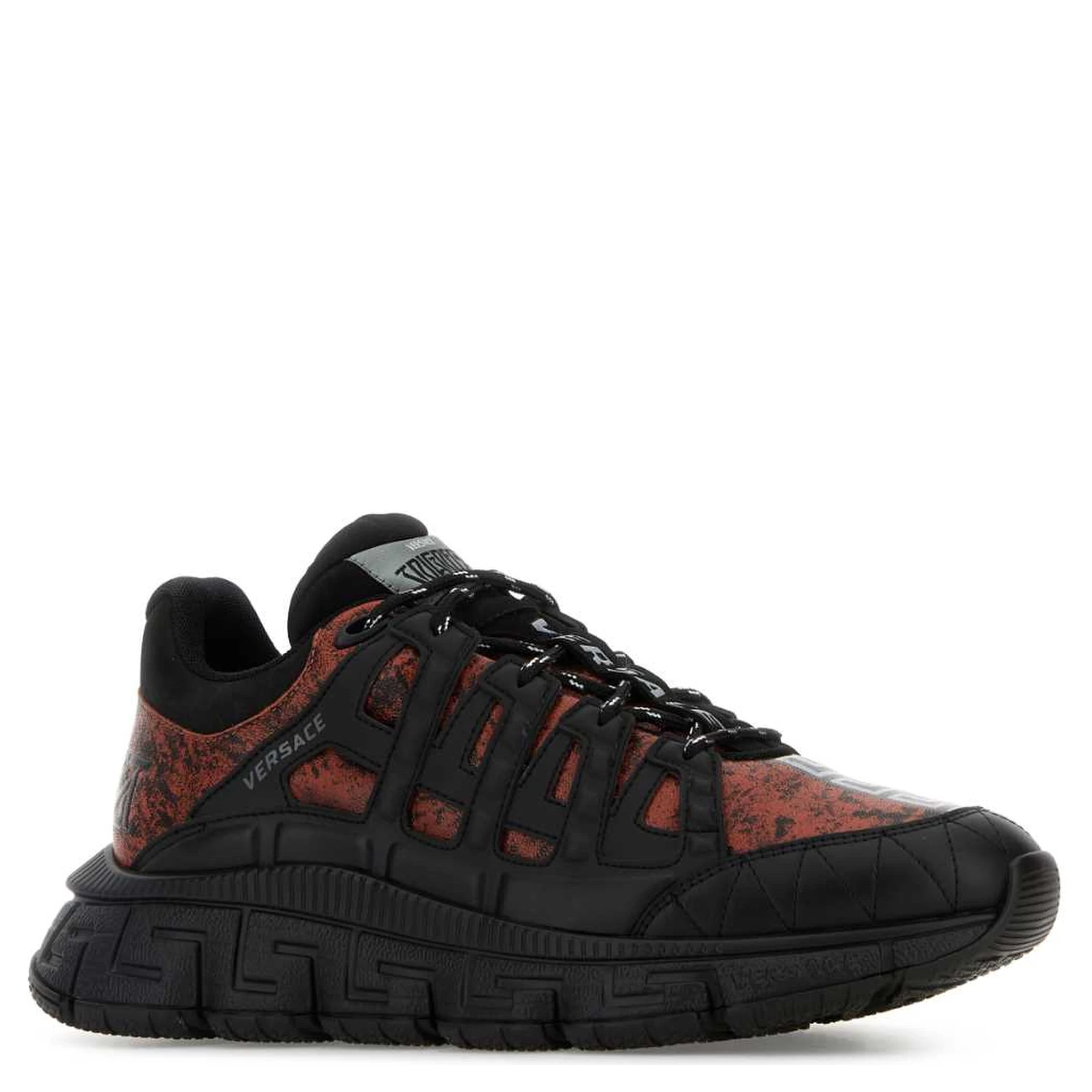 SNEAKER CHARCOAL LEATHER+CALF LEATHER+NABUCK