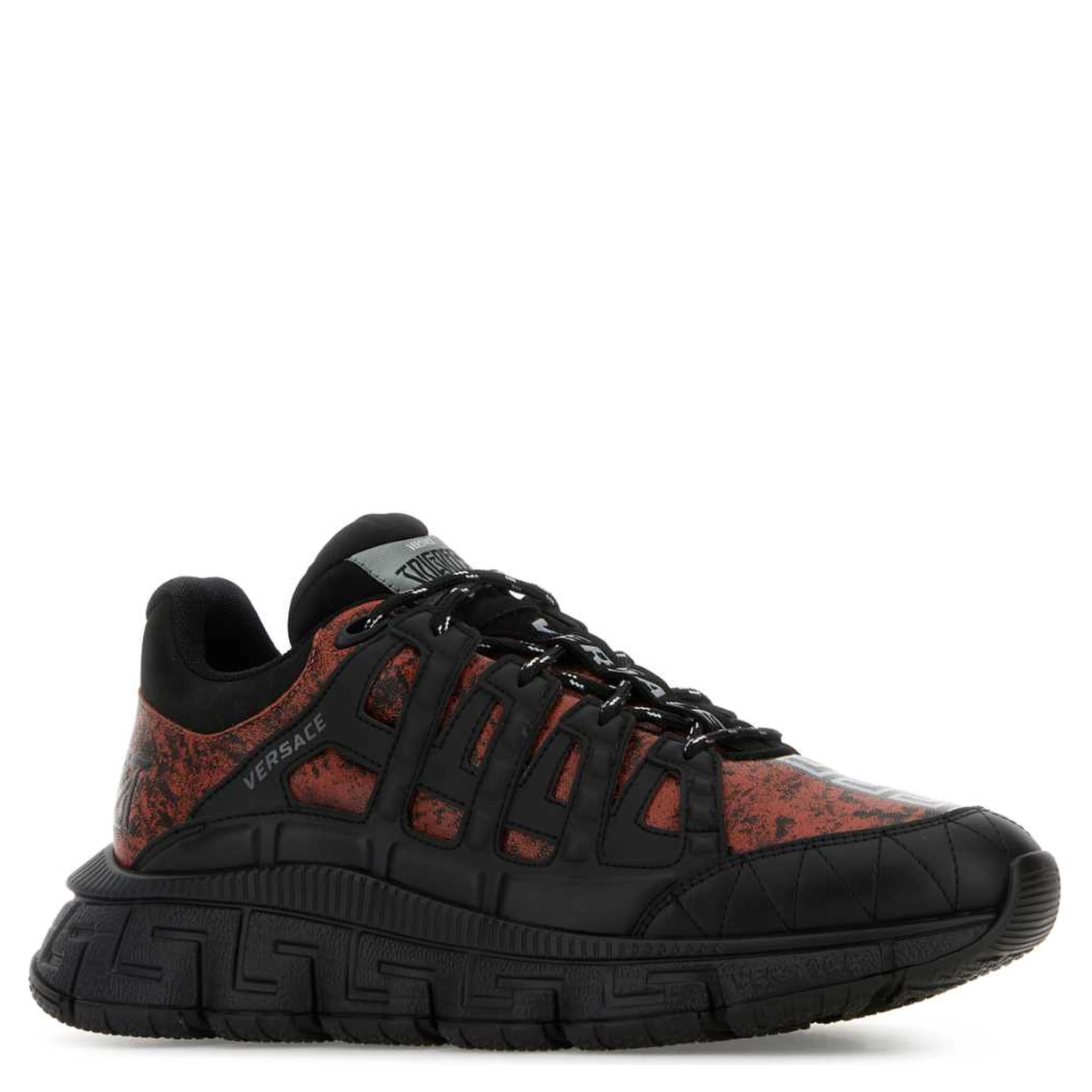 SNEAKER CHARCOAL LEATHER+CALF LEATHER+NABUCK