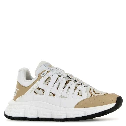 SNEAKER CALF LEATHER+JACQUARD BAROCCO+FABRIC