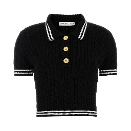 COTTON BLEND KNITTED POLO