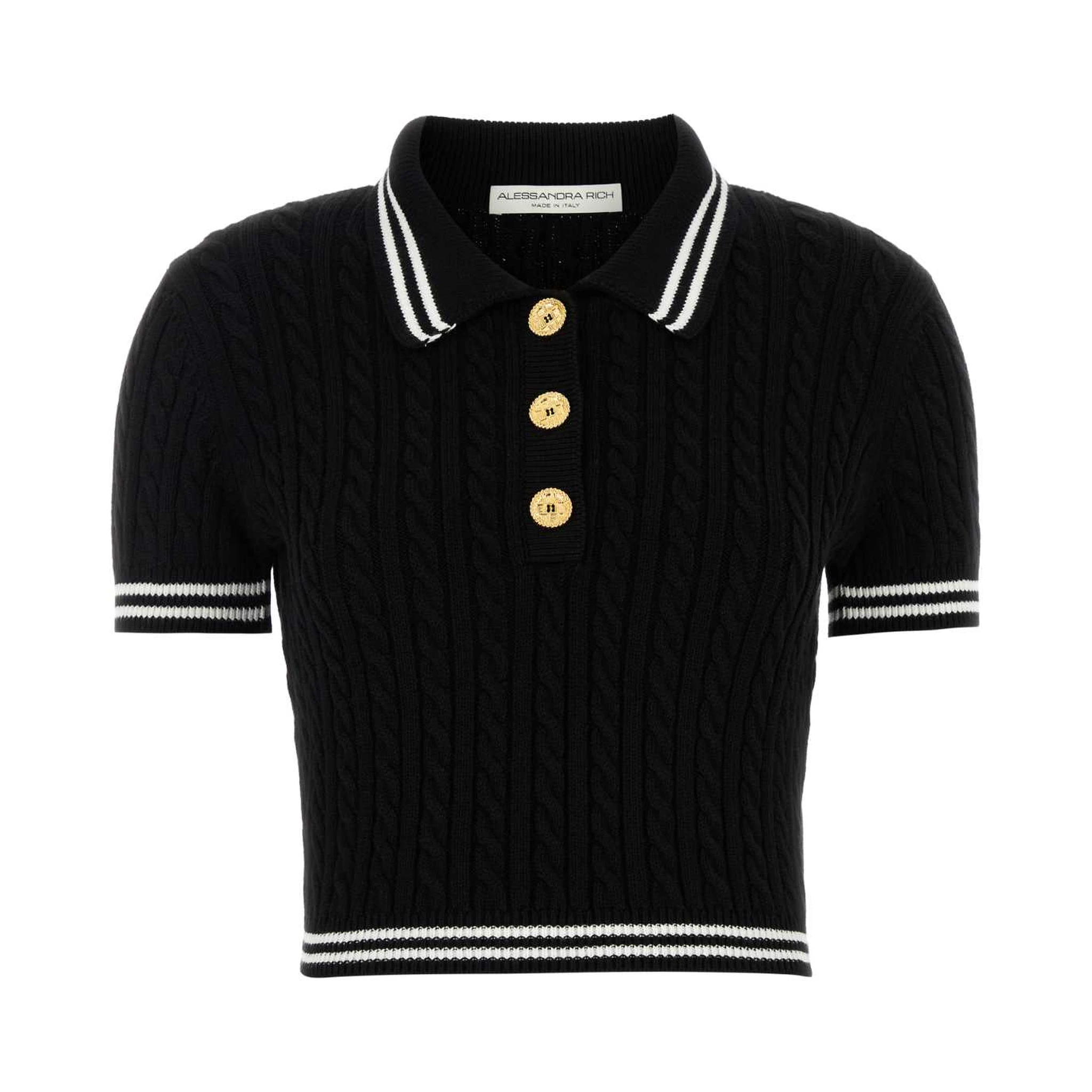 COTTON BLEND KNITTED POLO