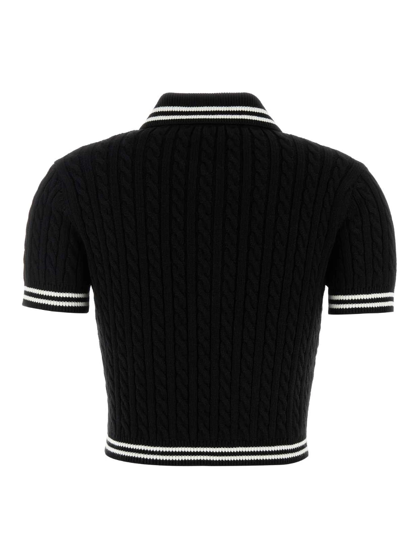 COTTON BLEND KNITTED POLO