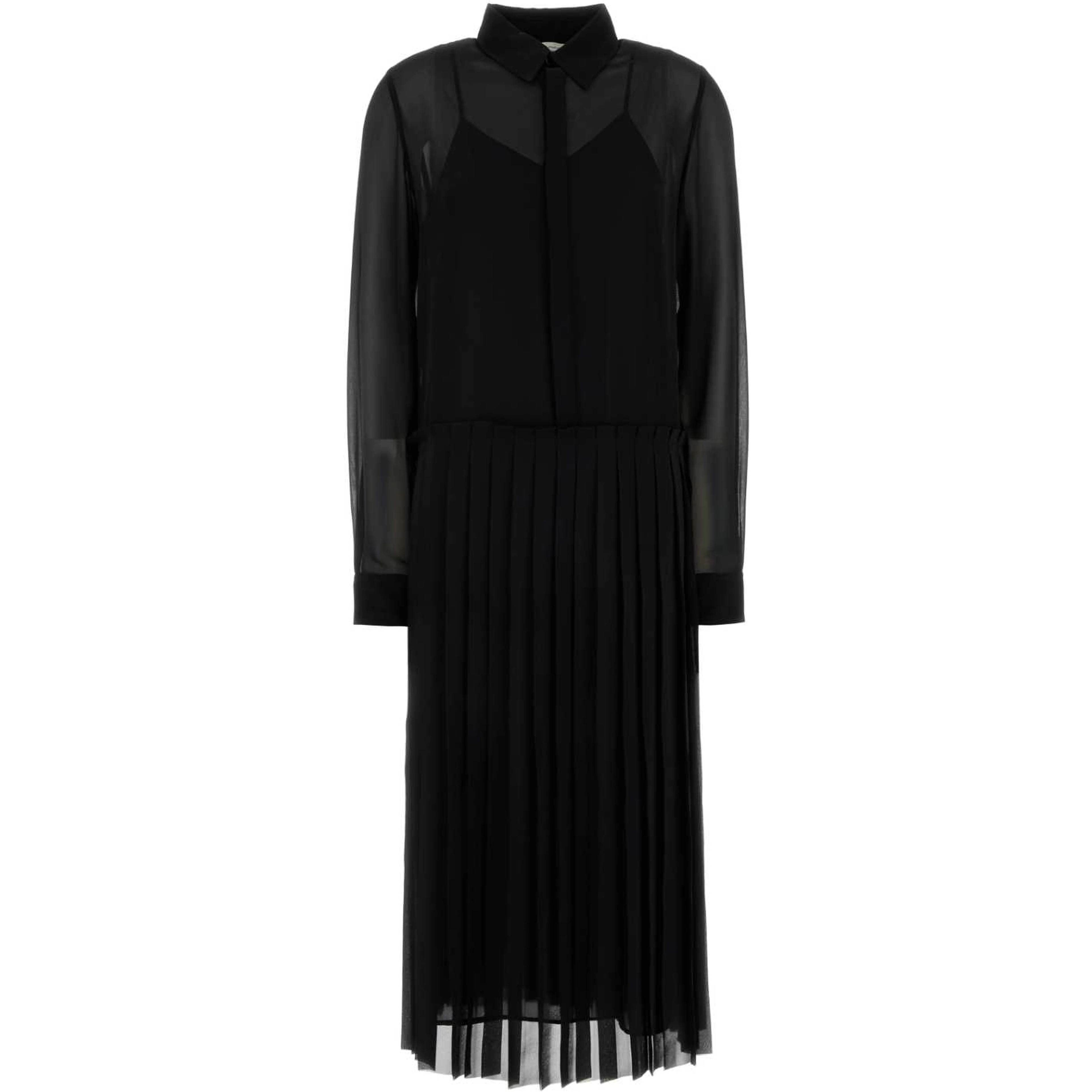 PLEATED MIDI DRESS