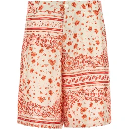 SHORTS SILK BANDANA PRINT