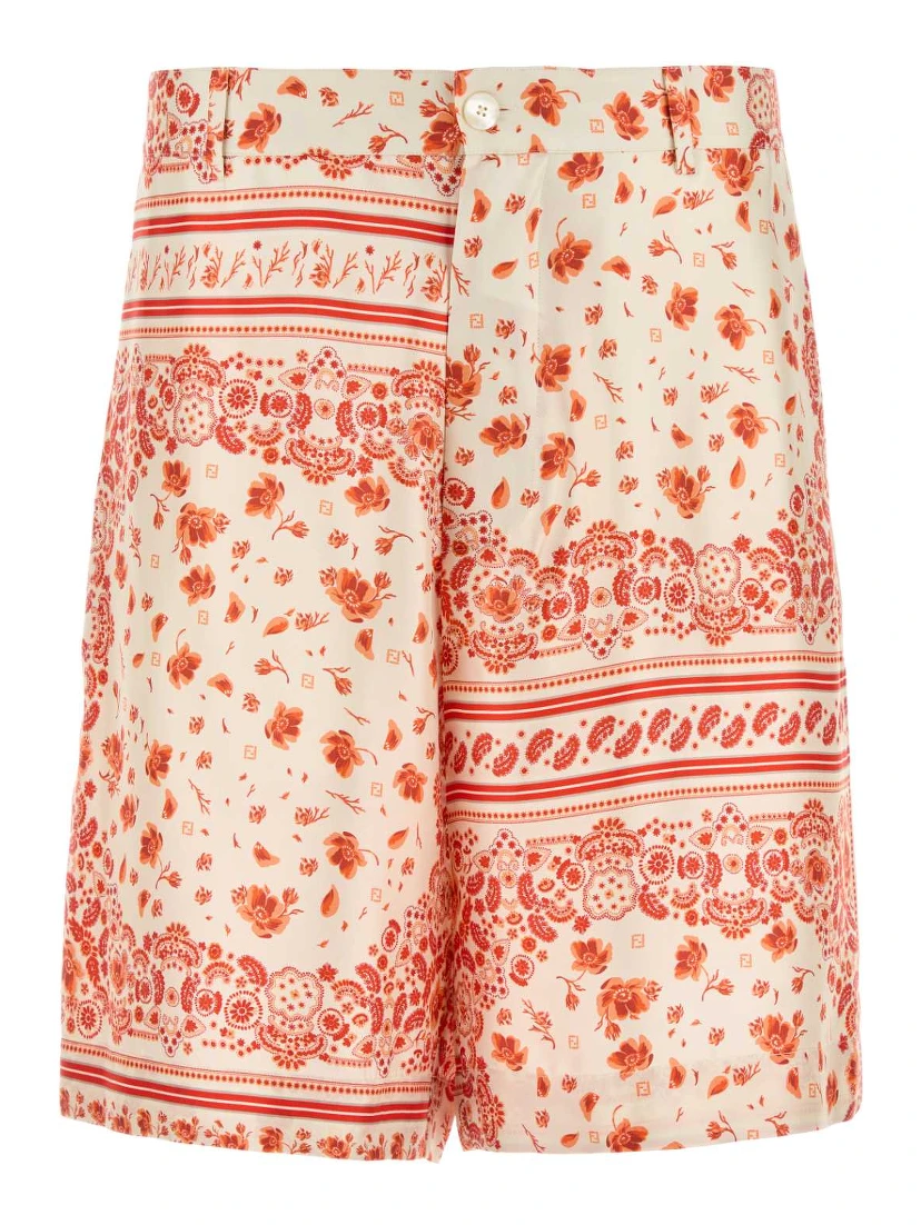 SHORTS SILK BANDANA PRINT