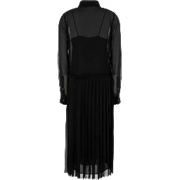 PLEATED MIDI DRESS