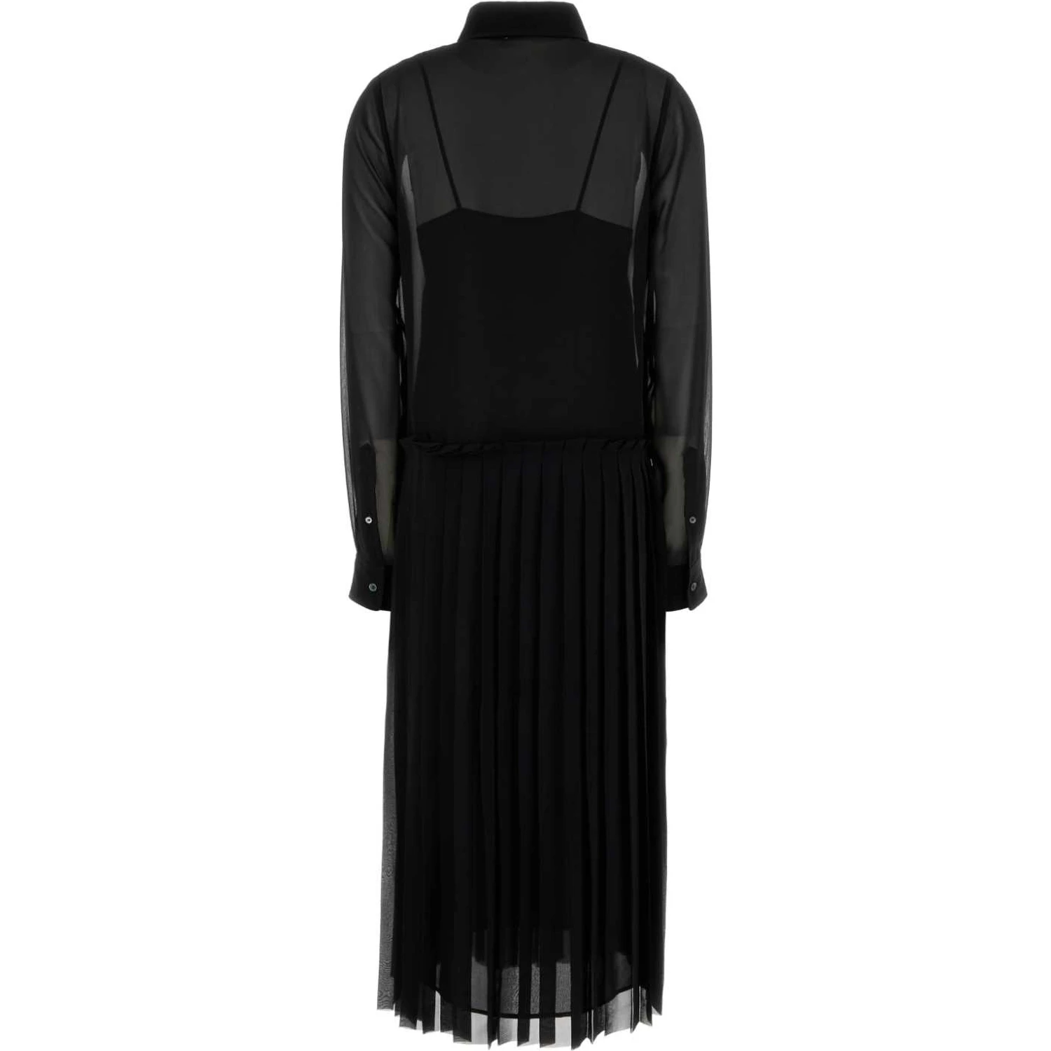 PLEATED MIDI DRESS