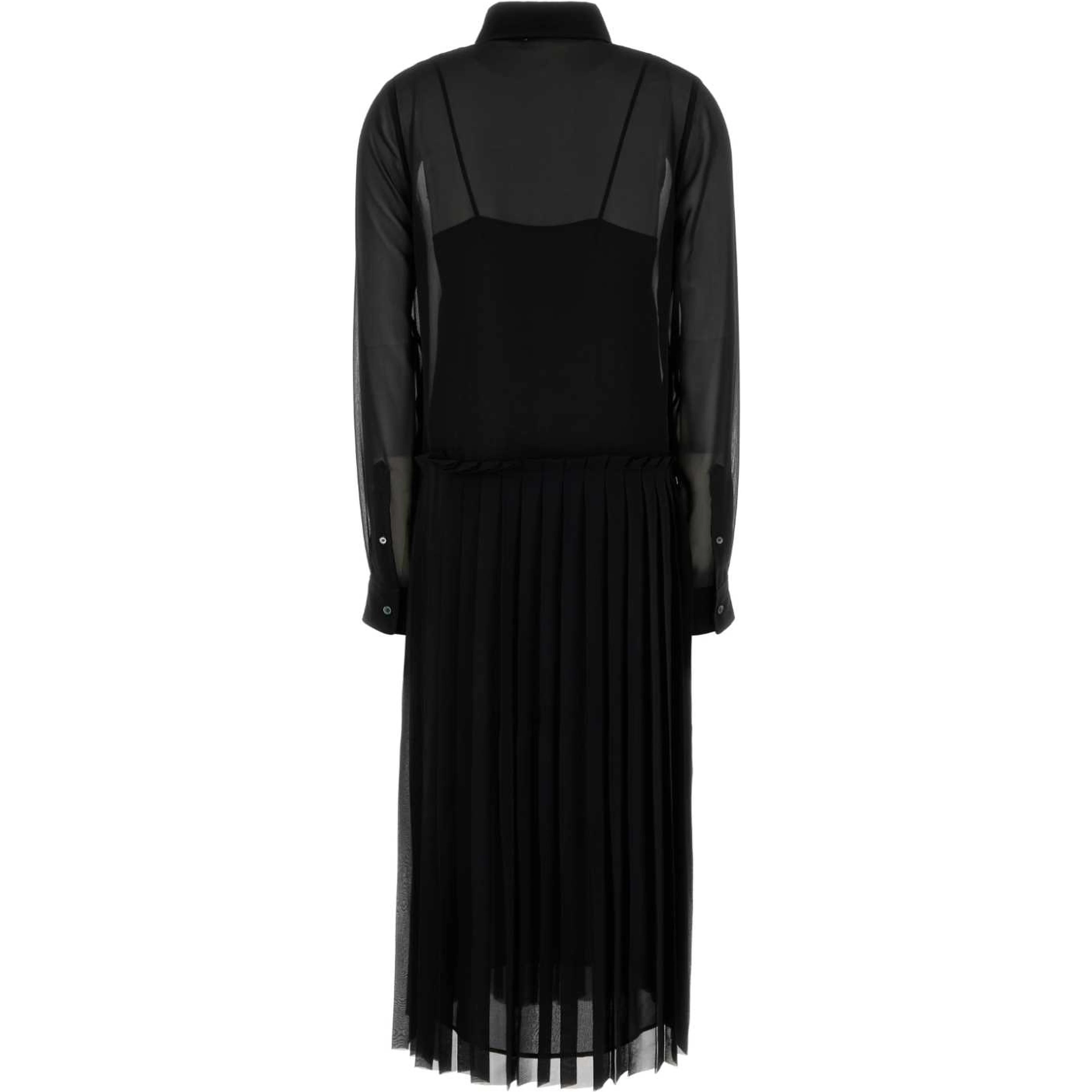 PLEATED MIDI DRESS
