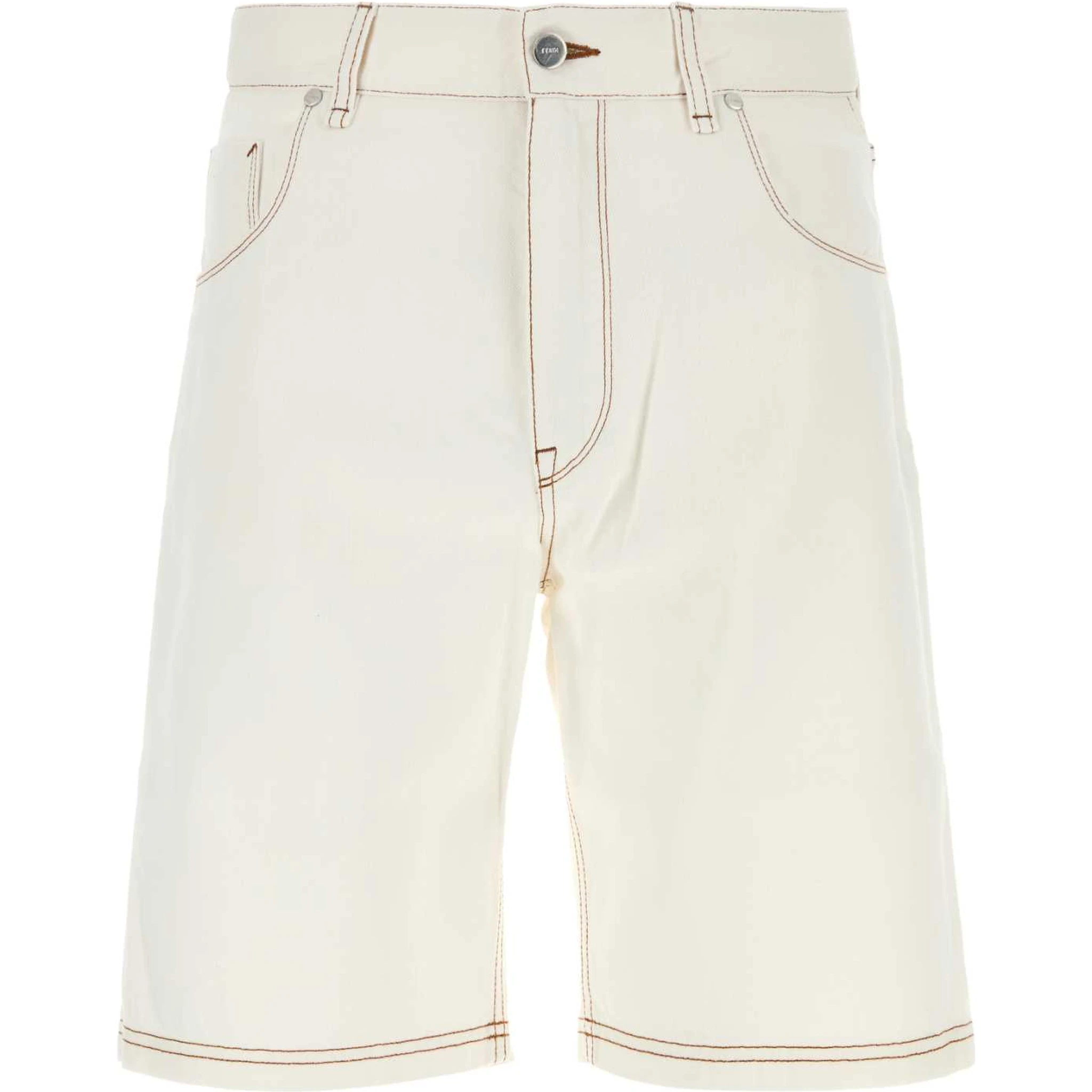 SHORTS FENDI ROMA WHITE DENIM