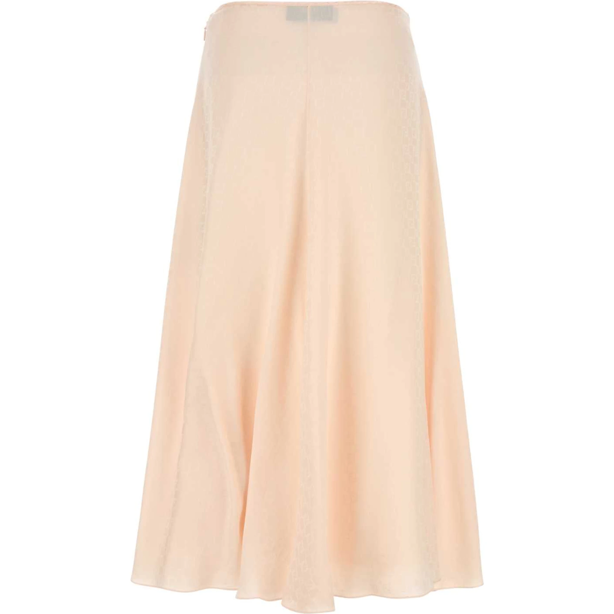 FF LOGO SILK SKIRT