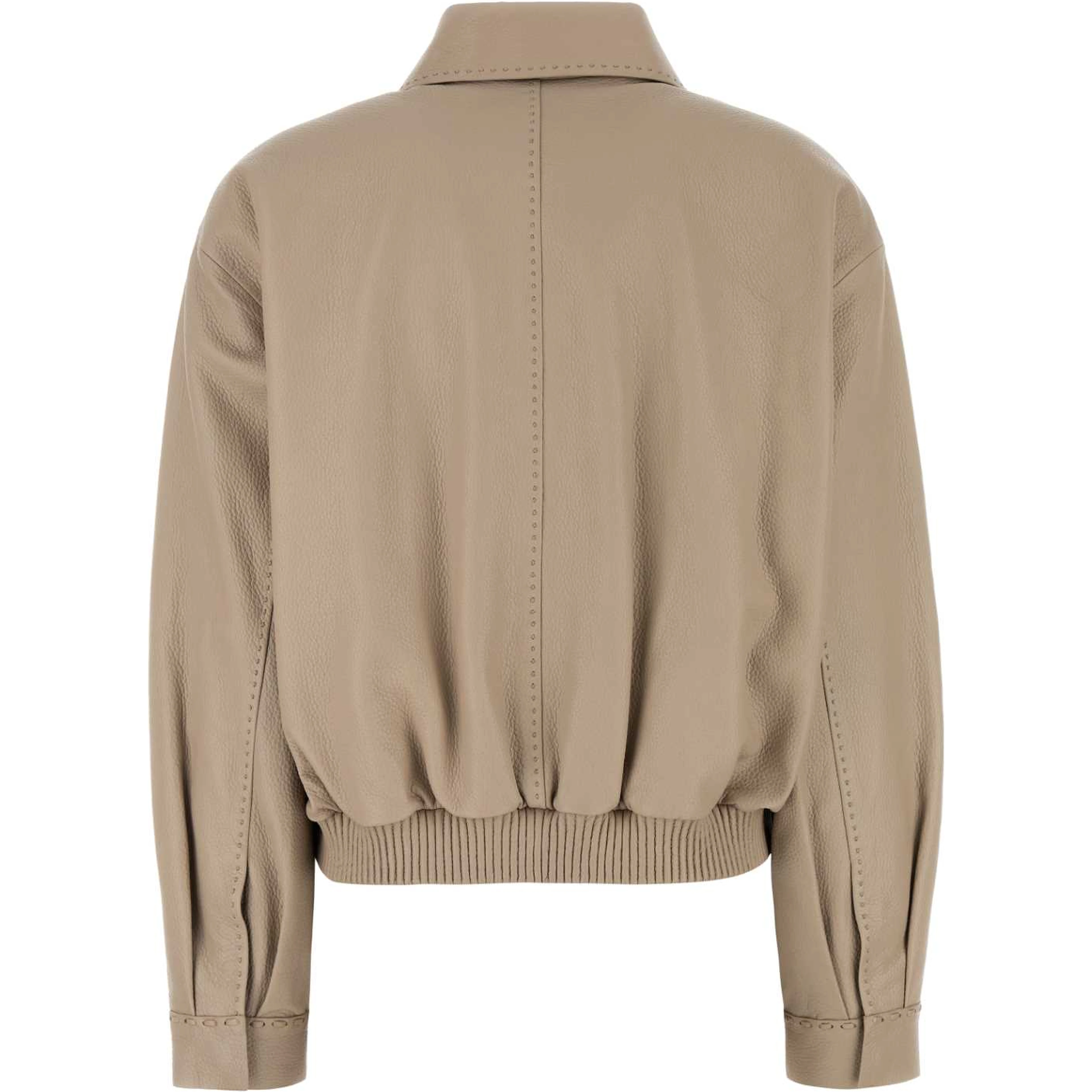 LEATHER CROP JKT
