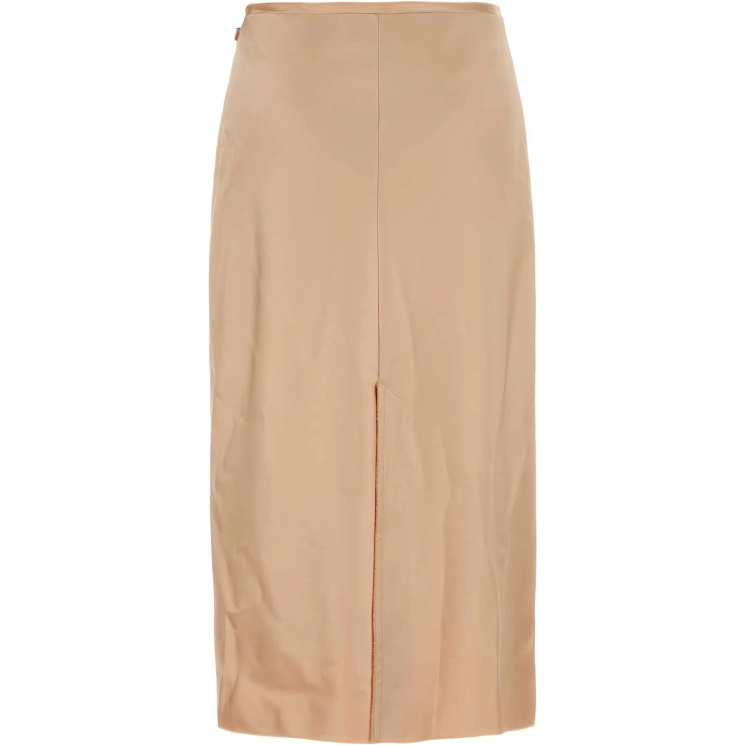 MIDI SKIRT WITH RAW EDGE DETAILS