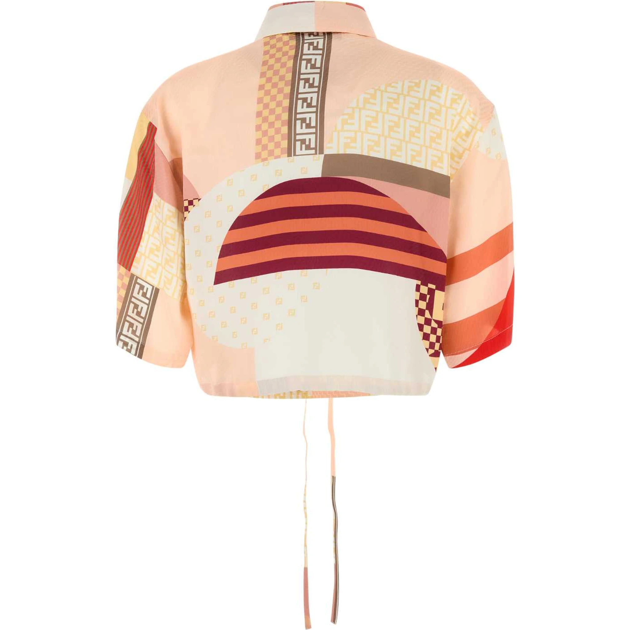 CAMICIA PATCHWORK CREPE SATIN