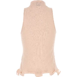 ribbed mock-neck top