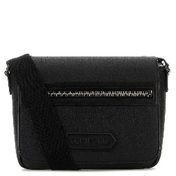 SOFT GRAIN LEATHER TRAVELLER MESSENGER WITH FLAP
