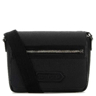 SOFT GRAIN LEATHER TRAVELLER MESSENGER WITH FLAP