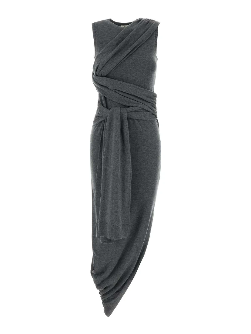 TIE DETAIL SLEEVELESS DRESS