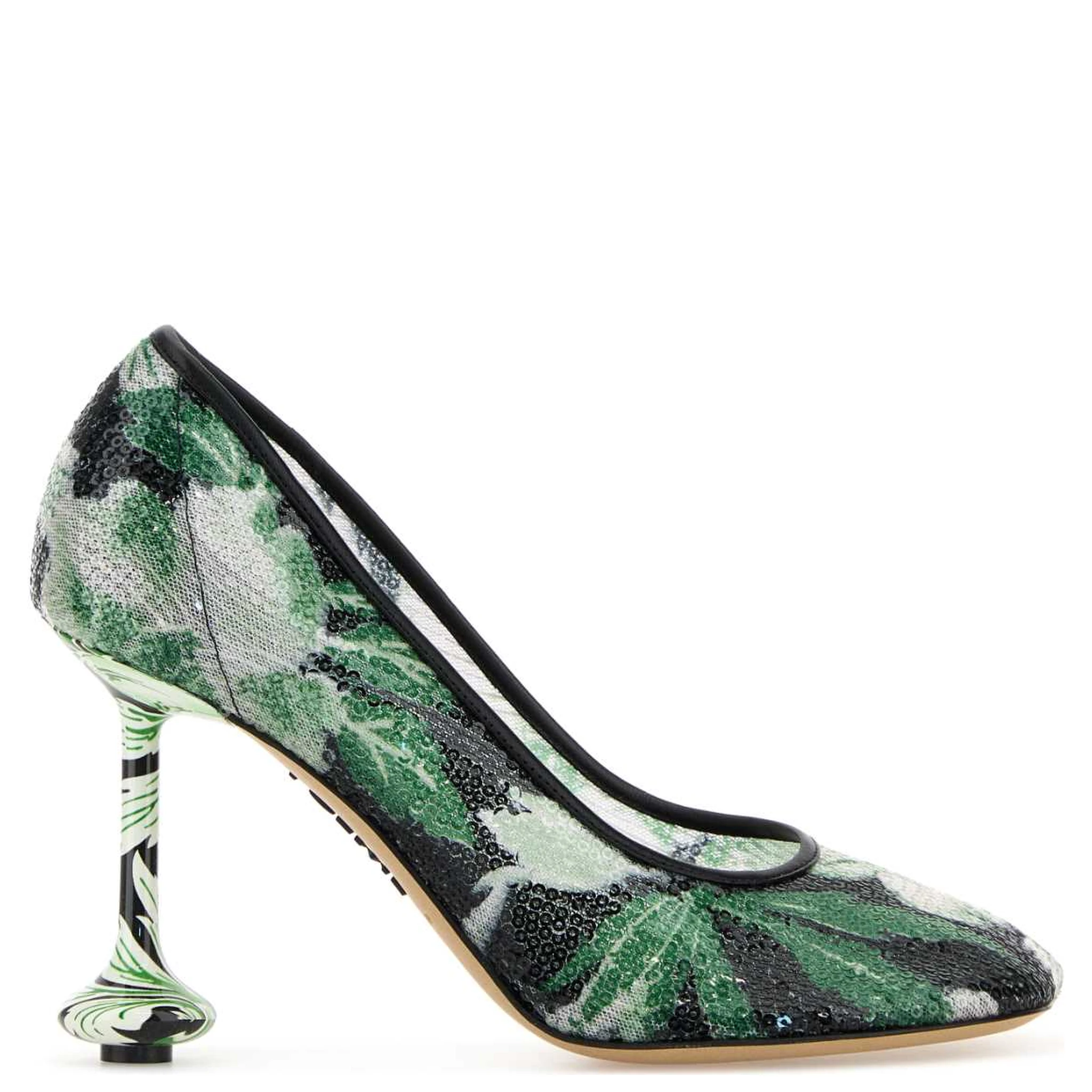 TOY PUMP 90 SEQUINS FLORAL