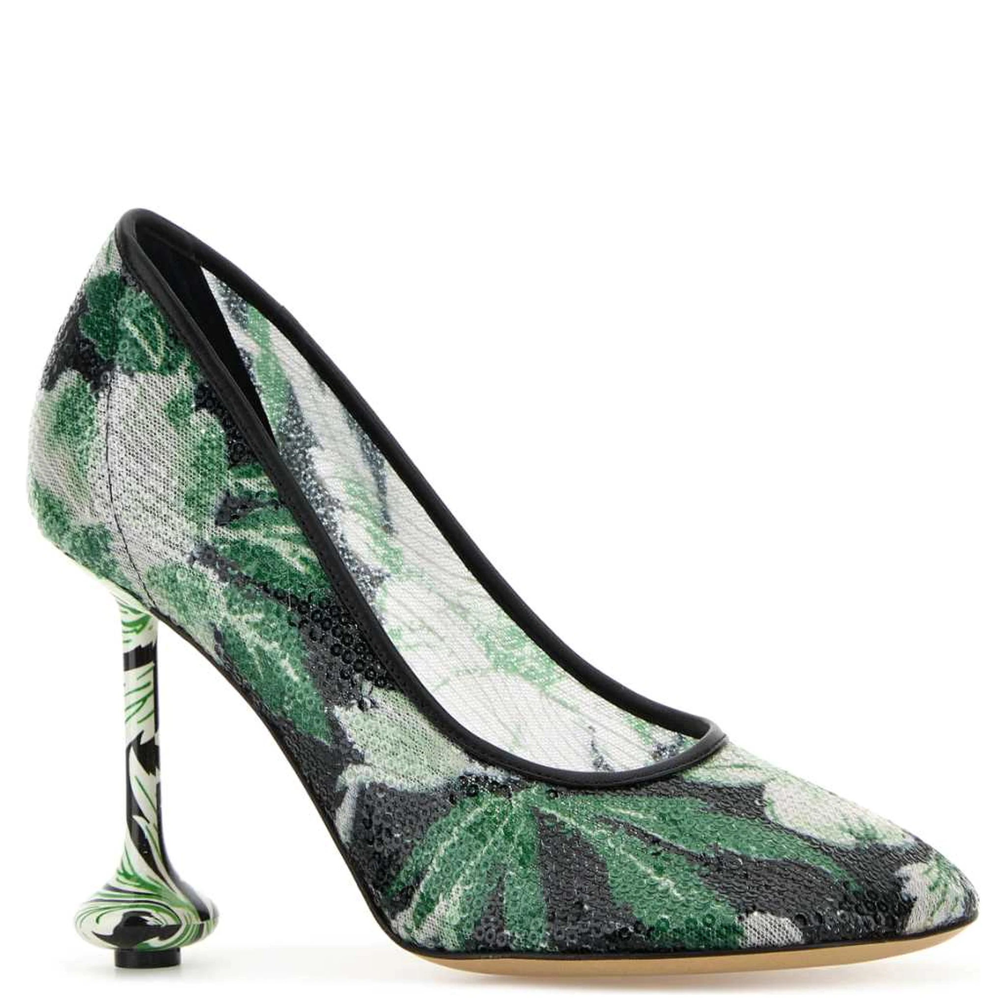 TOY PUMP 90 SEQUINS FLORAL