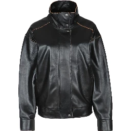 CONTRAST LAMB LEATHER PANELED BO