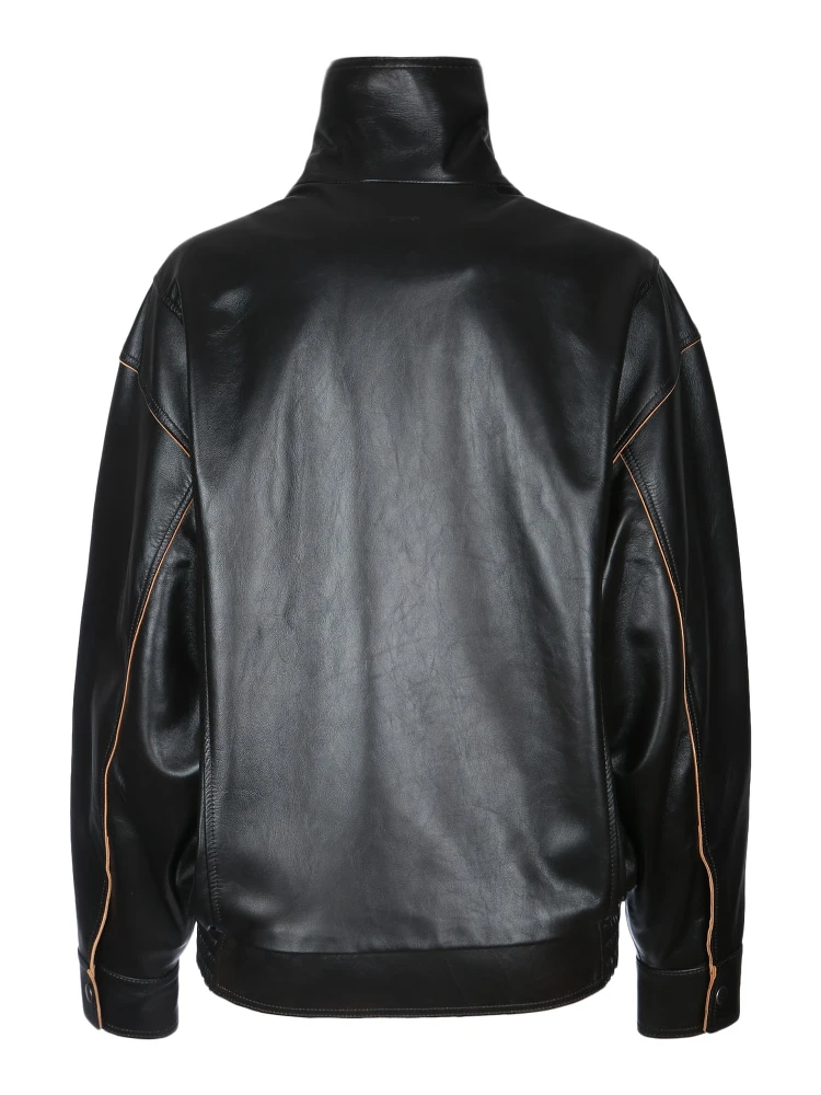 CONTRAST LAMB LEATHER PANELED BO alternative