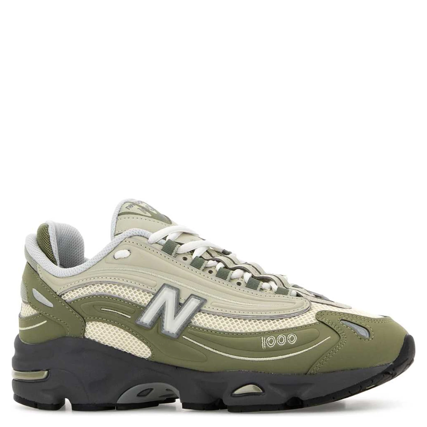 Multicolor rubber and mesh 1000 sneakers