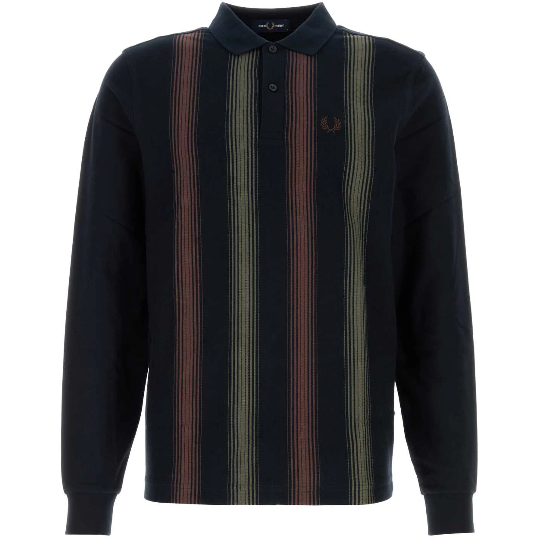 FP OMBRE STRIPE LS POLO SHIRT