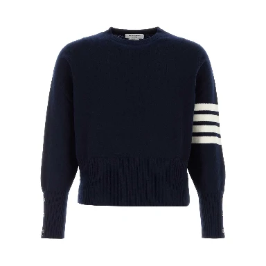 CLASSIC CREWNECK SHORT PULLOVER W/ WHITE 4 BAR STR