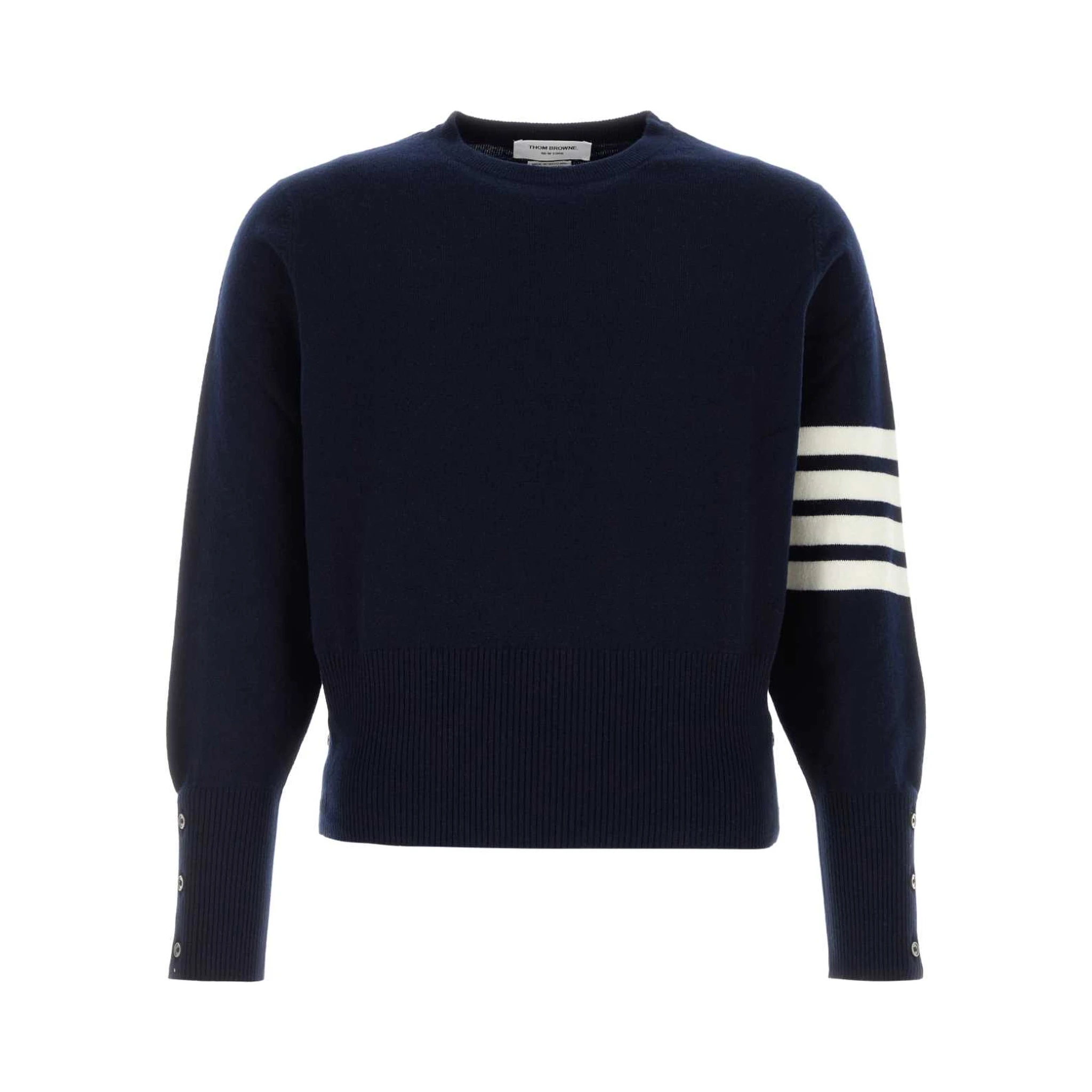 CLASSIC CREWNECK SHORT PULLOVER W/ WHITE 4 BAR STR