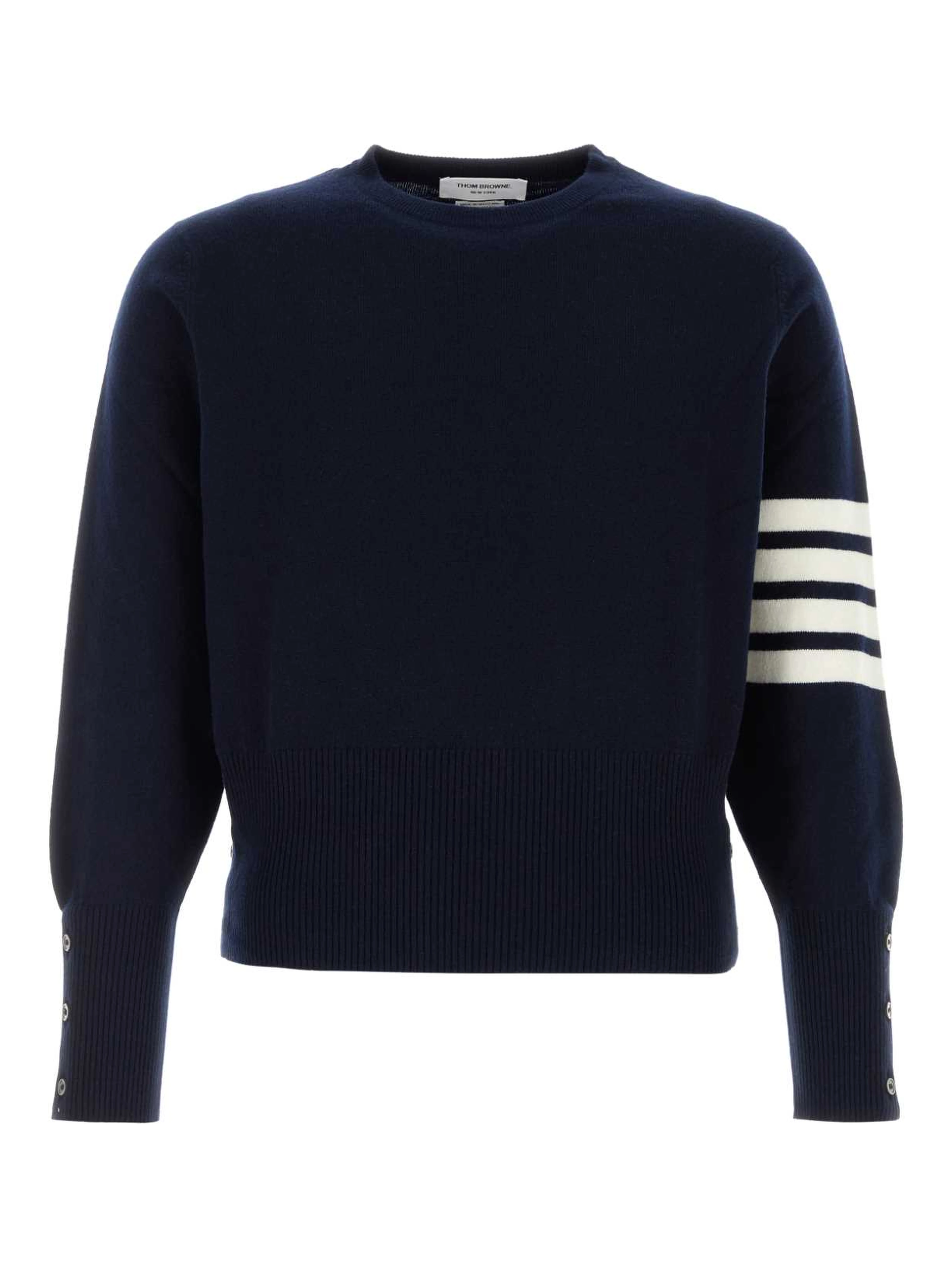 CLASSIC CREWNECK SHORT PULLOVER W/ WHITE 4 BAR STR