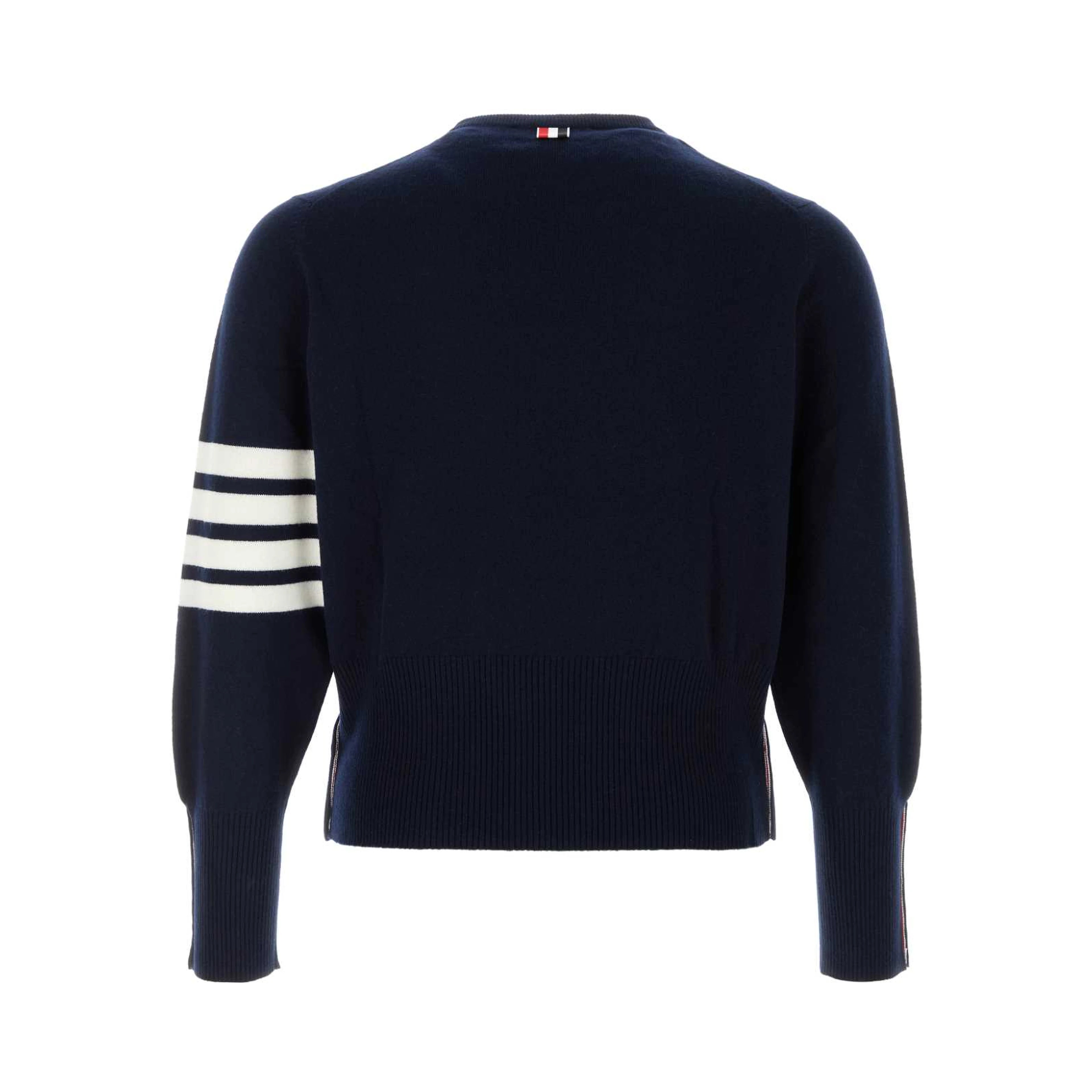 CLASSIC CREWNECK SHORT PULLOVER W/ WHITE 4 BAR STR