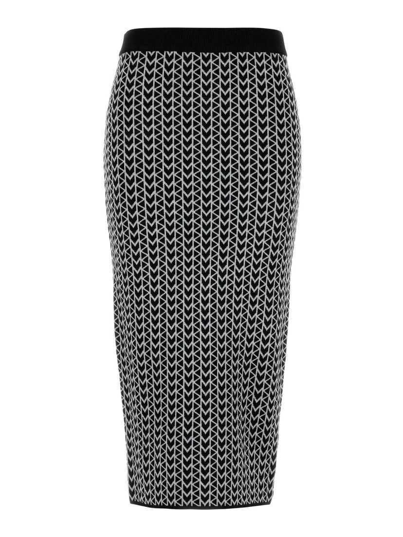 MK JACQUARD MIDI SKIRT