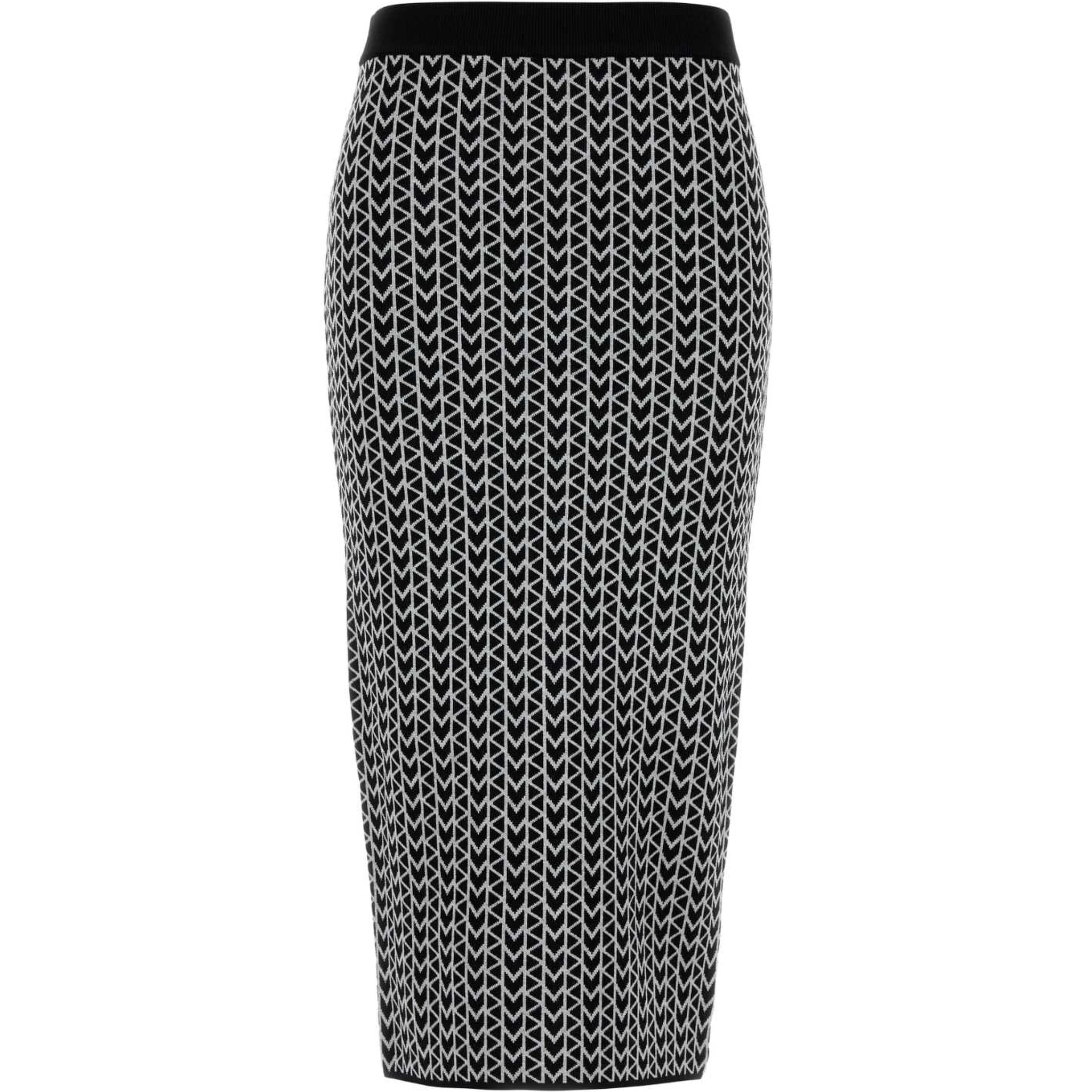 MK JACQUARD MIDI SKIRT