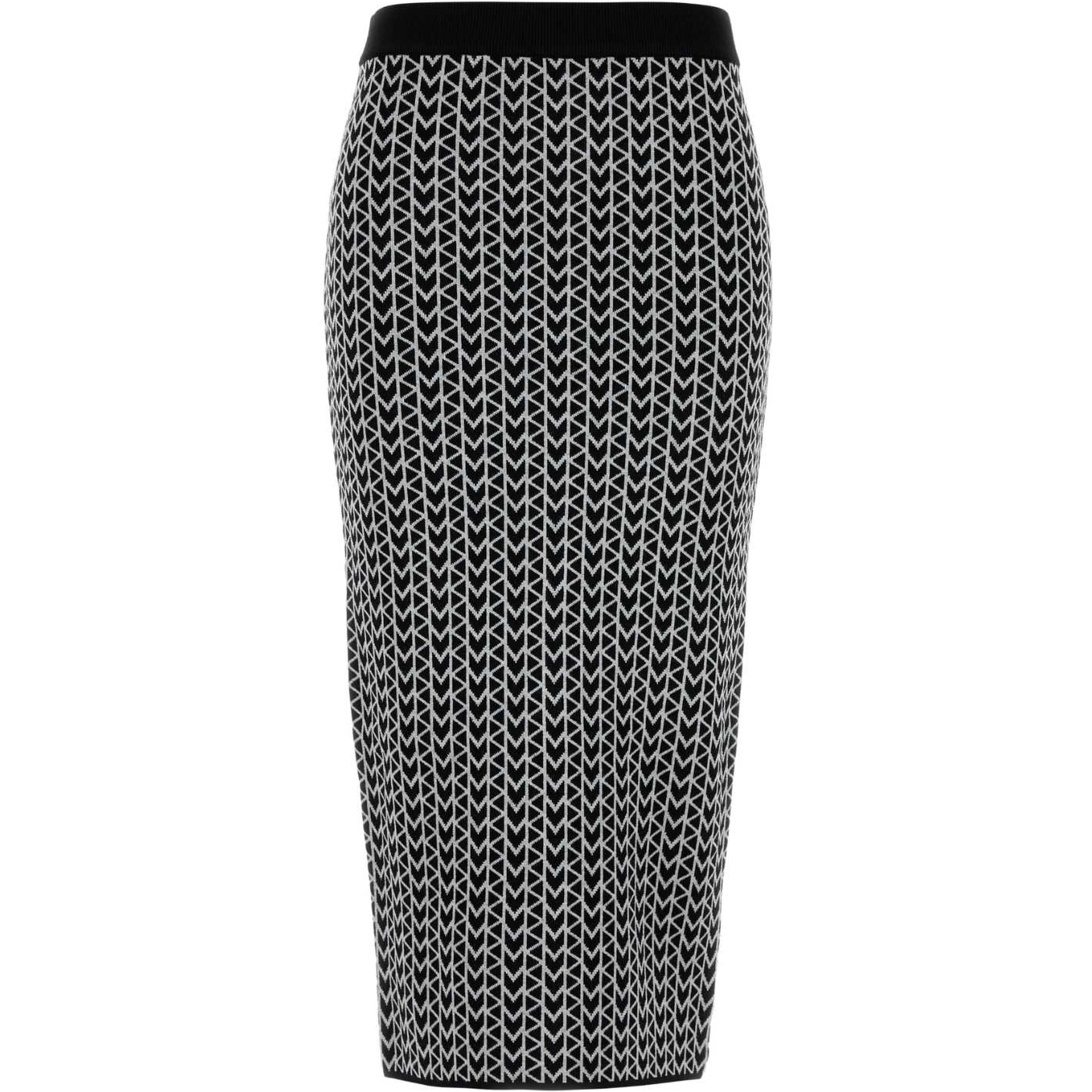 MK JACQUARD MIDI SKIRT