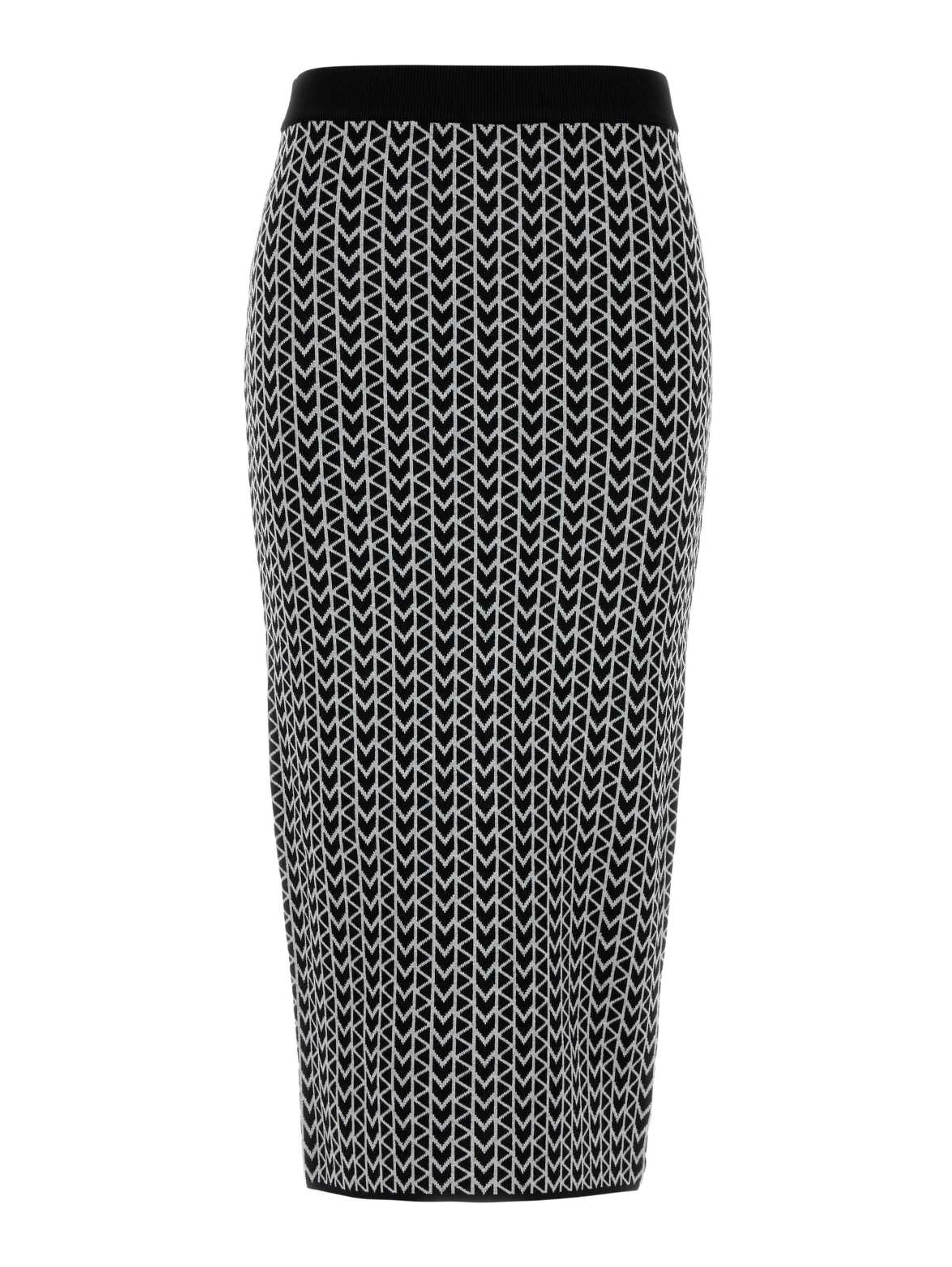 MK JACQUARD MIDI SKIRT