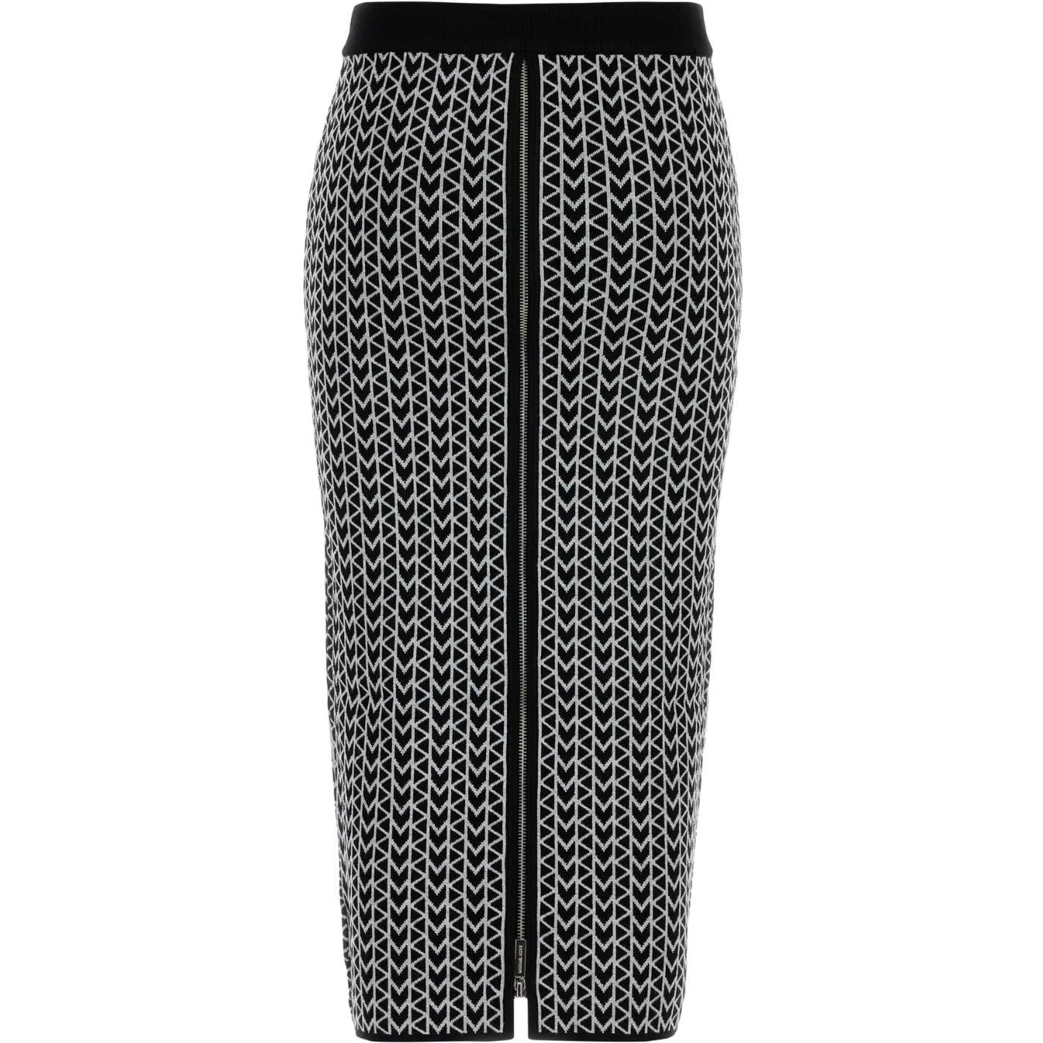MK JACQUARD MIDI SKIRT